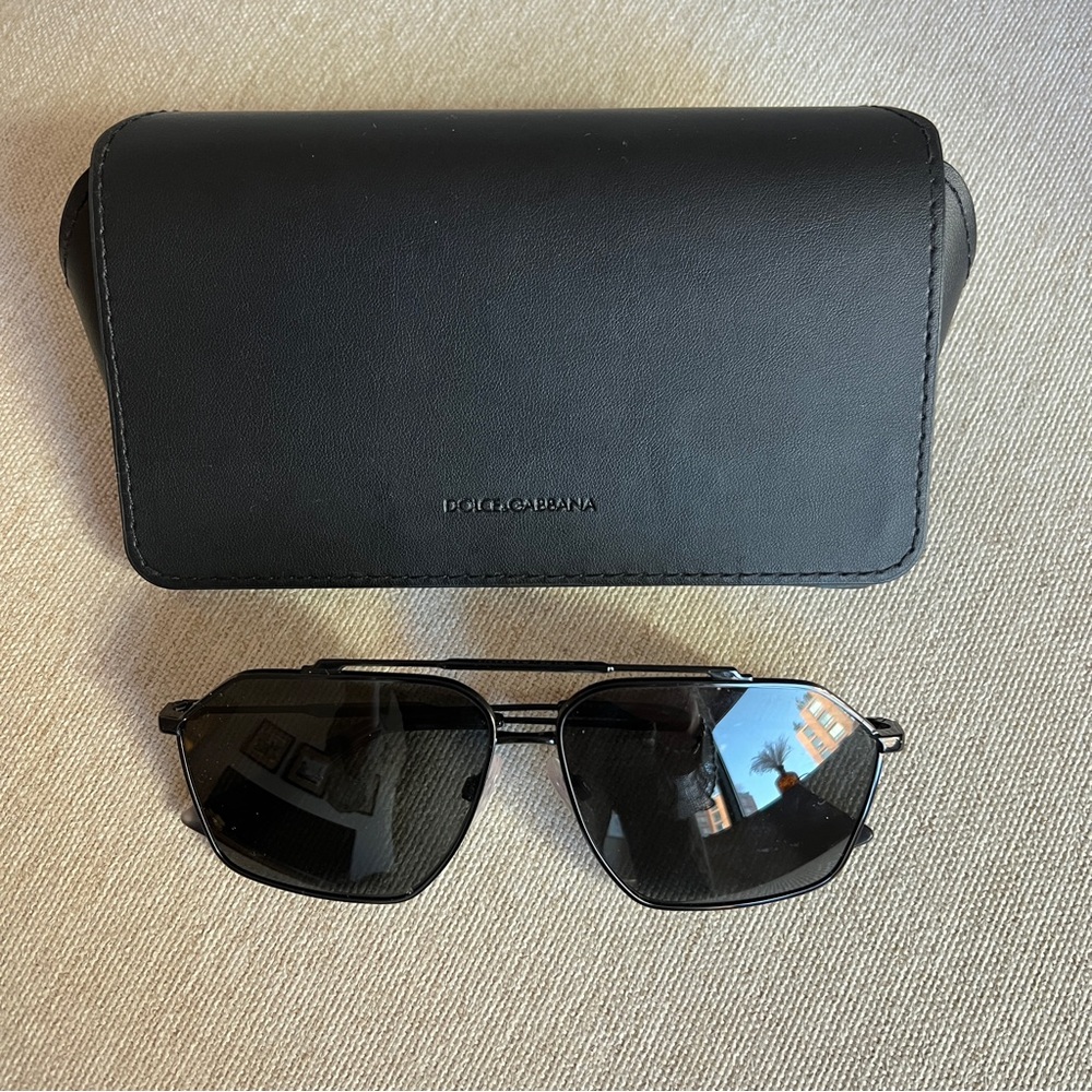 Dolce & Gabbana DG2303 Minimalist Aviator Black
